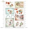 field flowers, poppies, cornflowers, children, girls in retro dresses, flowering branches, cheerful birds, springtime, Feldblumen, Blumen, Mohnblumen, Kornblumen, Kinder, Mädchen in Retro-Kleidern, blühende Zweige